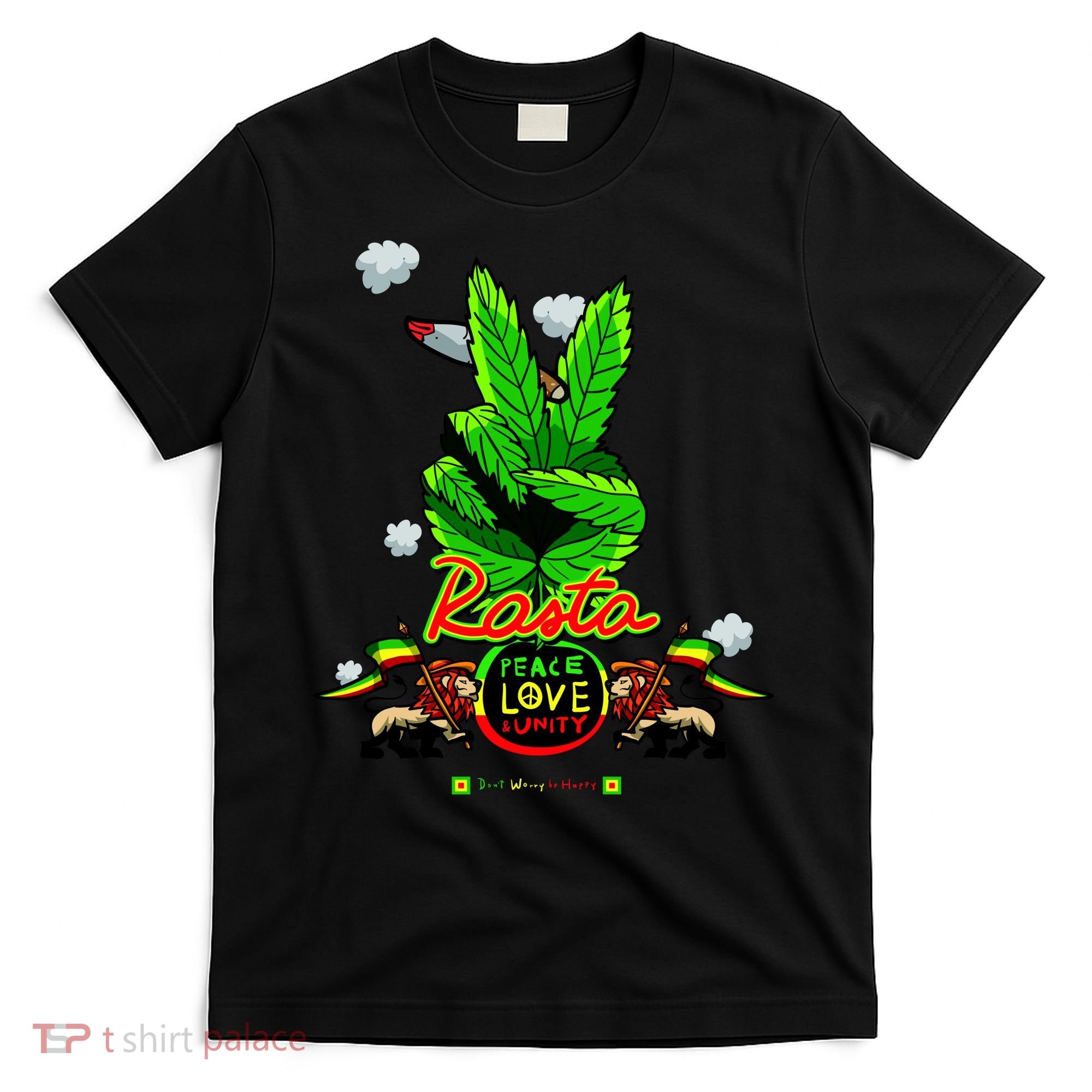 Rasta Jamaica Peace Love Unity T-Shirt