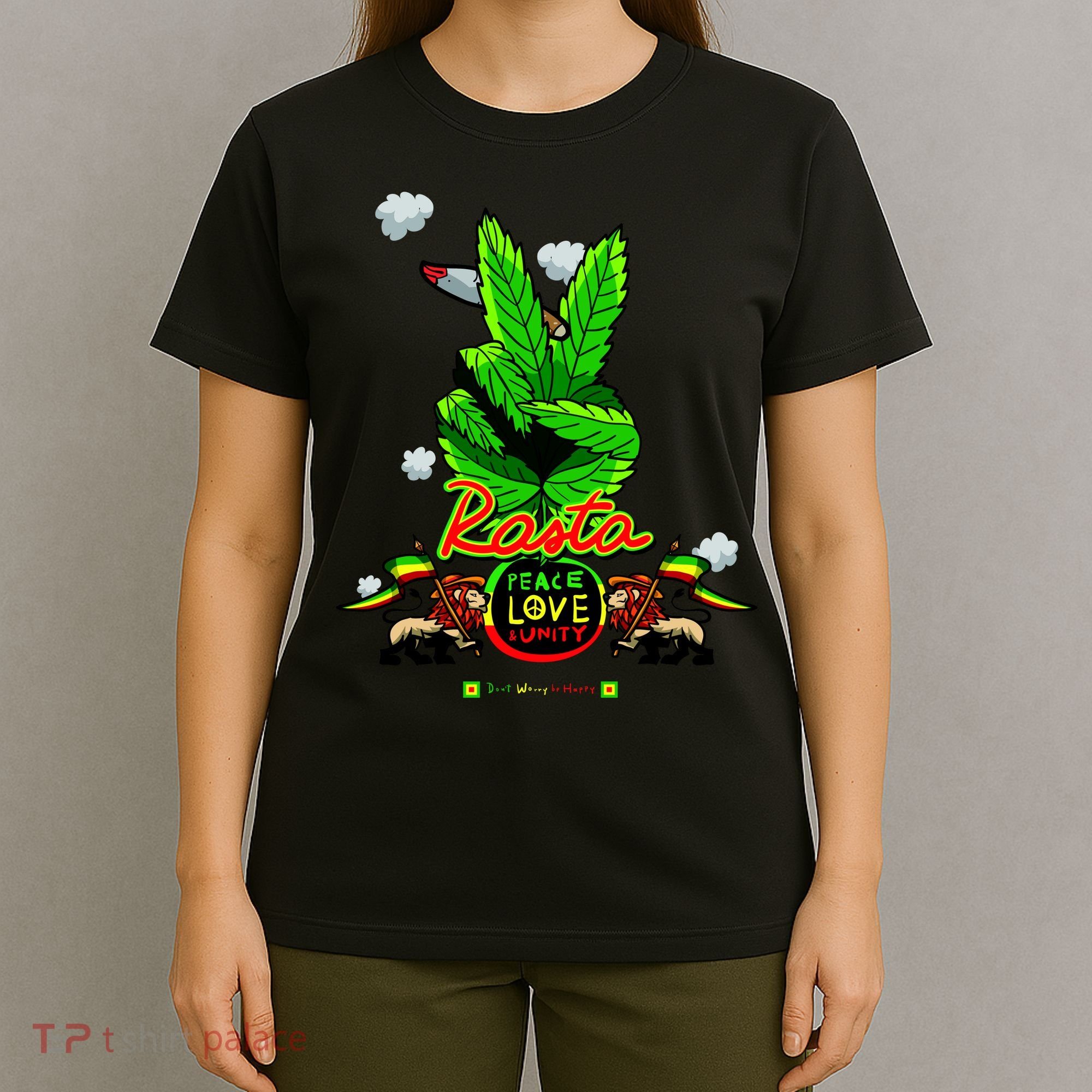 Rasta Jamaica Peace Love Unity T-Shirt
