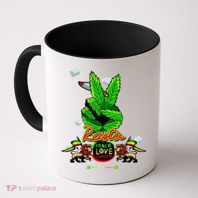 Rasta Jamaica Peace Love Unity Coffee Mug