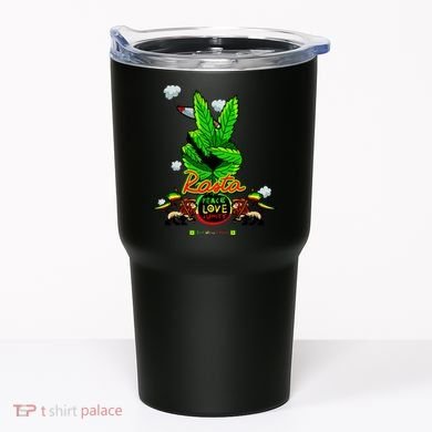 Rasta Jamaica Peace Love Unity Tumbler