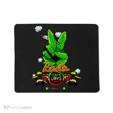 Rasta Jamaica Peace Love Unity Mousepad