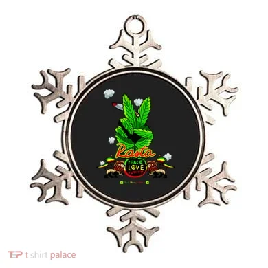 Rasta Jamaica Peace Love Unity Ornament