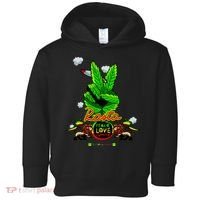 Rasta Jamaica Peace Love Unity Toddler Hoodie thumb 0