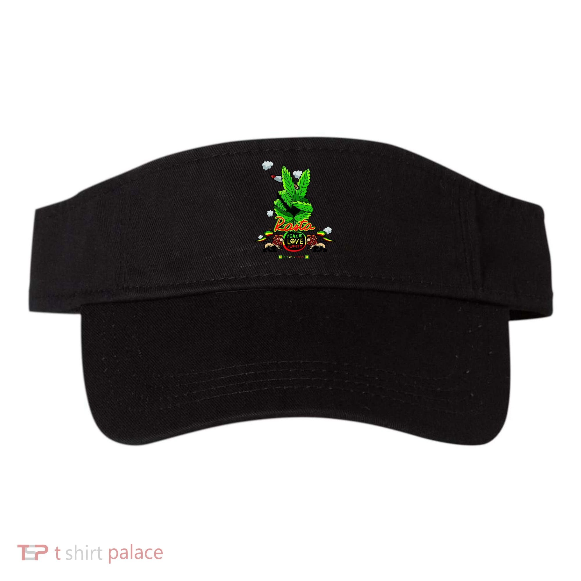Rasta Jamaica Peace Love Unity Visor