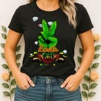 Rasta Jamaica Peace Love Unity Women's T-Shirt thumb 2