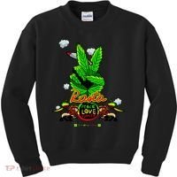 Rasta Jamaica Peace Love Unity Kids Sweatshirt thumb 0