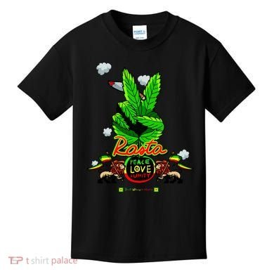 Rasta Jamaica Peace Love Unity Kids T-Shirt