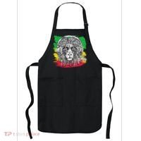 Rasta Lion With Glasses Smoking A Joint Apron thumb 0