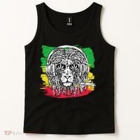 Rasta Lion With Glasses Smoking A Joint Tank Top thumb 2