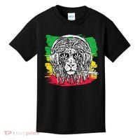 Rasta Lion With Glasses Smoking A Joint Kids T-Shirt thumb 0
