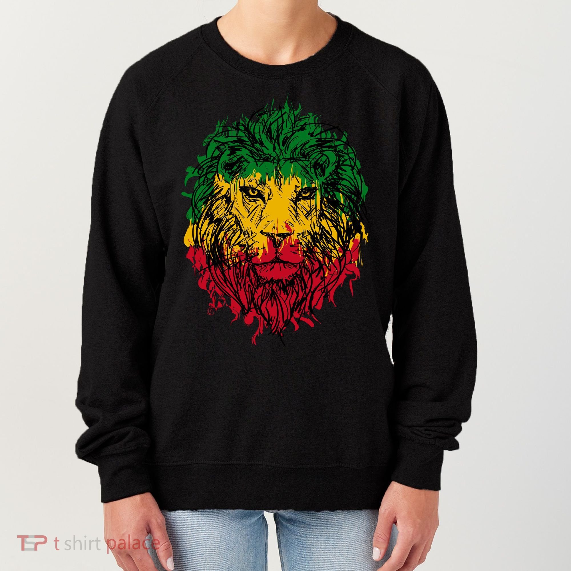 Rasta theme with lion head Women's Sweatshirt