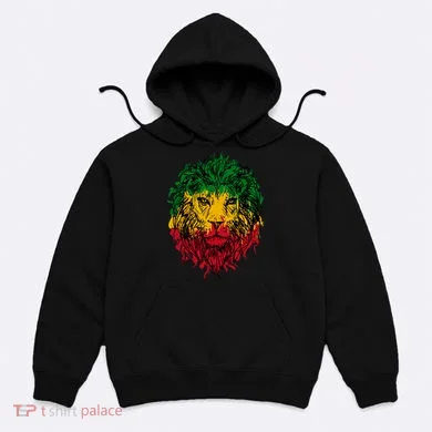 Rasta theme with lion head Hoodie