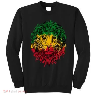Rasta theme with lion head Sweatshirt