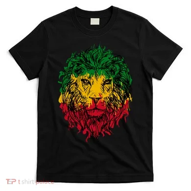 Rasta theme with lion head T-Shirt