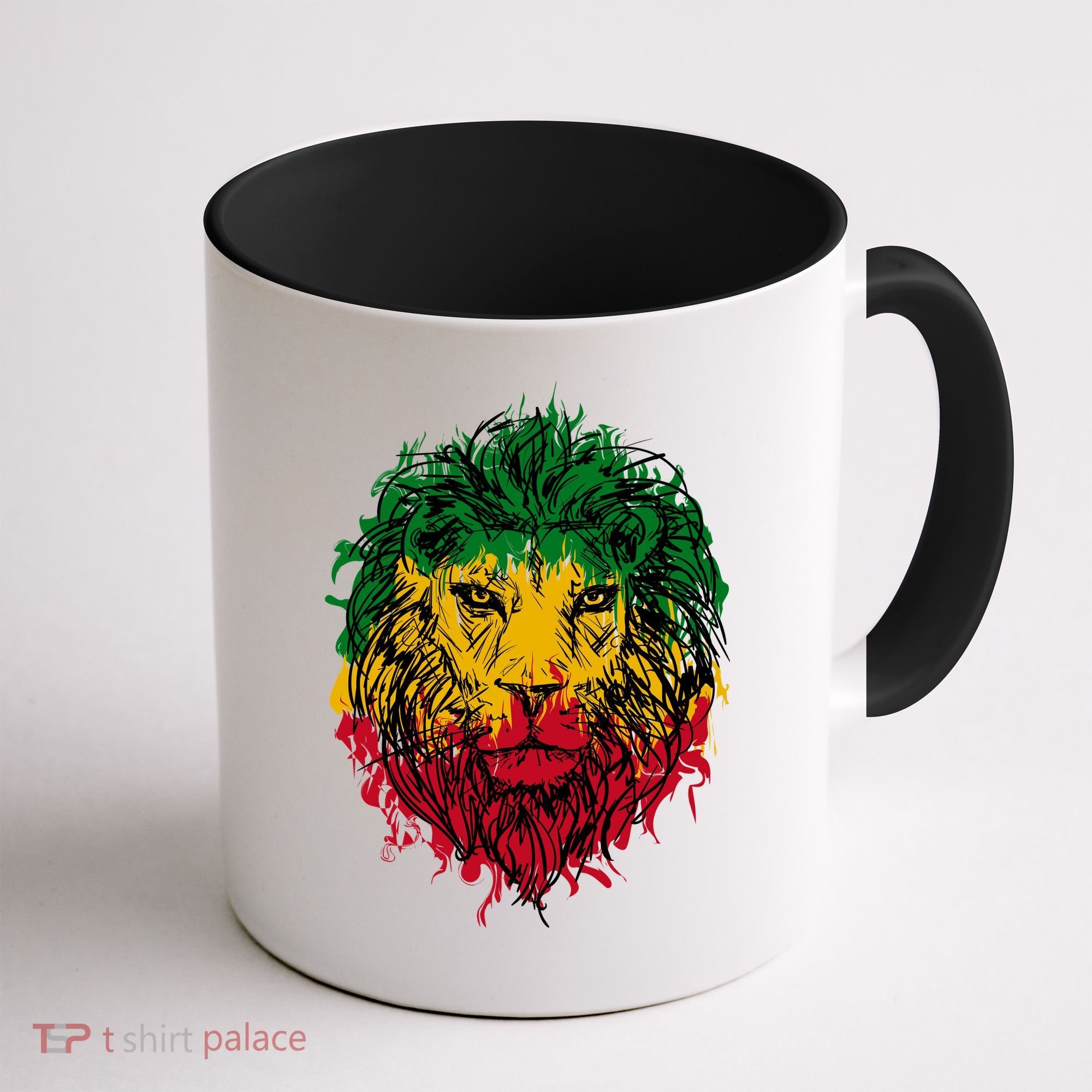 Rasta theme with lion head Coffee Mug