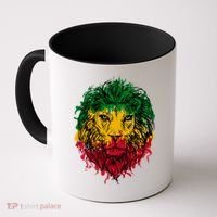 Rasta theme with lion head Coffee Mug thumb 0