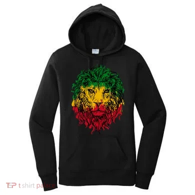Rasta theme with lion head Women's Hoodie