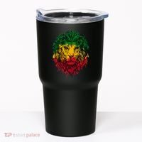 Rasta theme with lion head Tumbler thumb 0
