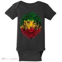 Rasta theme with lion head Baby Bodysuit thumb 0