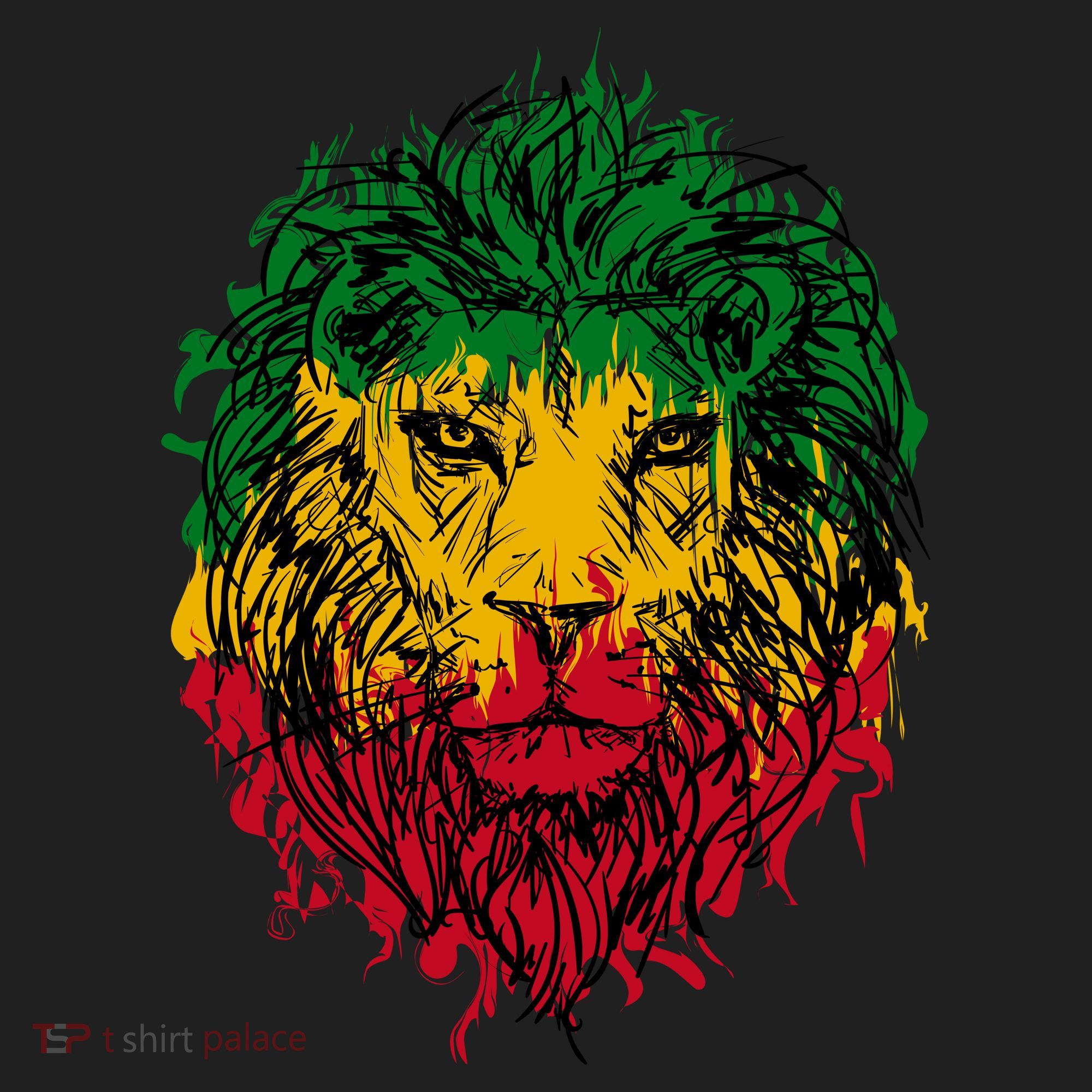 Rasta theme with lion head Hat