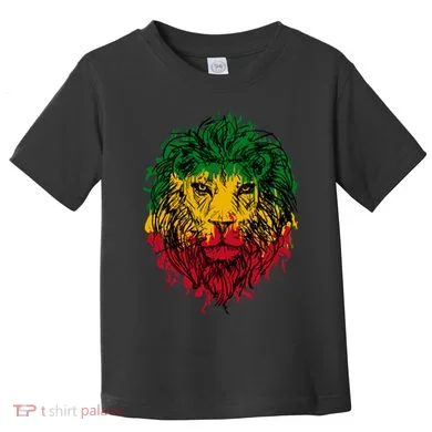 Rasta theme with lion head Toddler T-Shirt