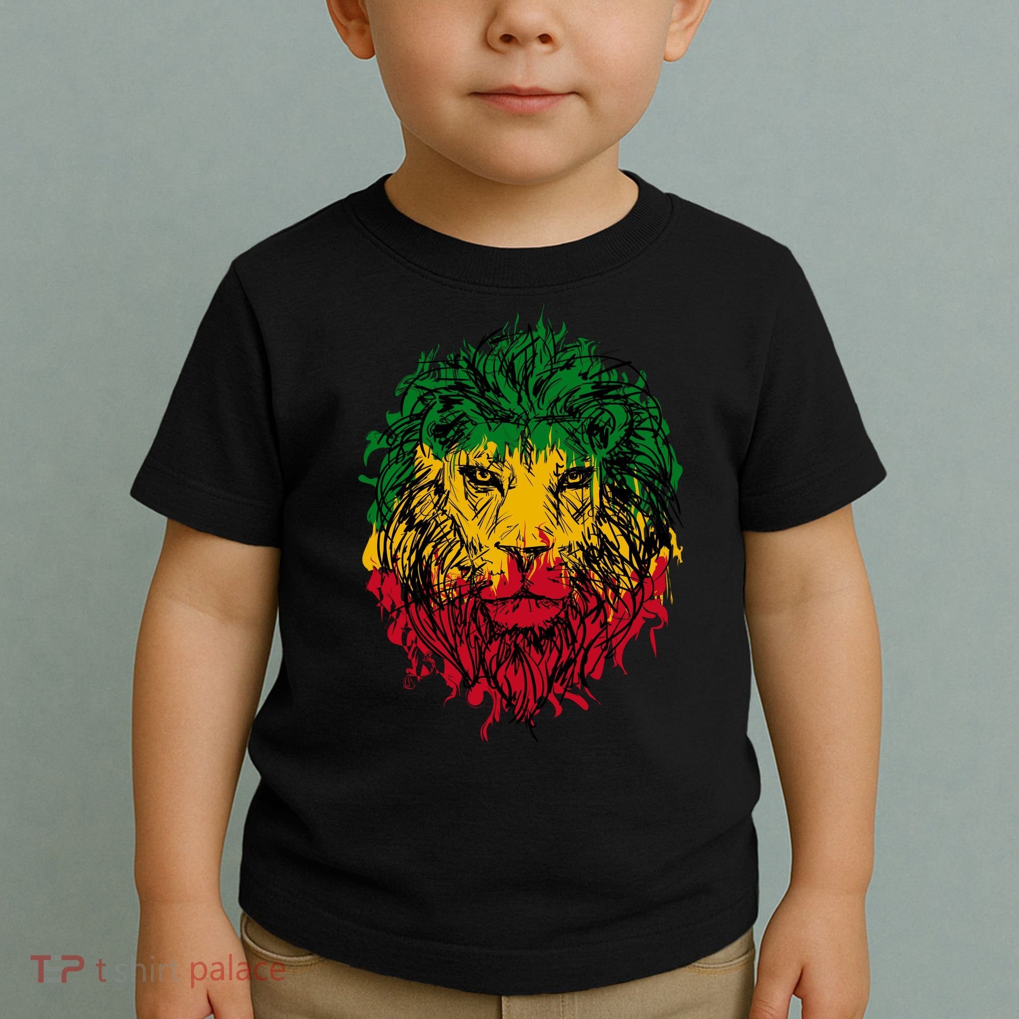 Rasta theme with lion head Toddler T-Shirt
