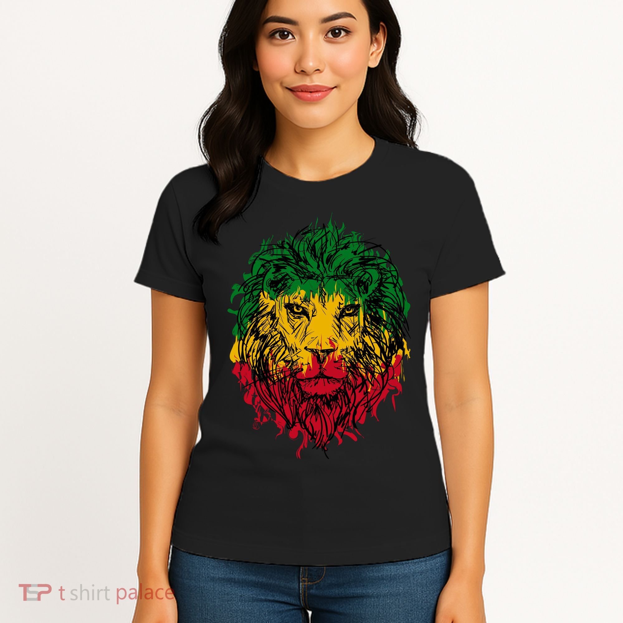 Rasta theme with lion head Women's T-Shirt