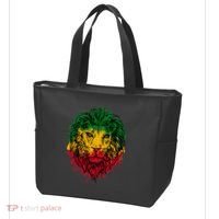 Rasta theme with lion head Tote Bag thumb 3