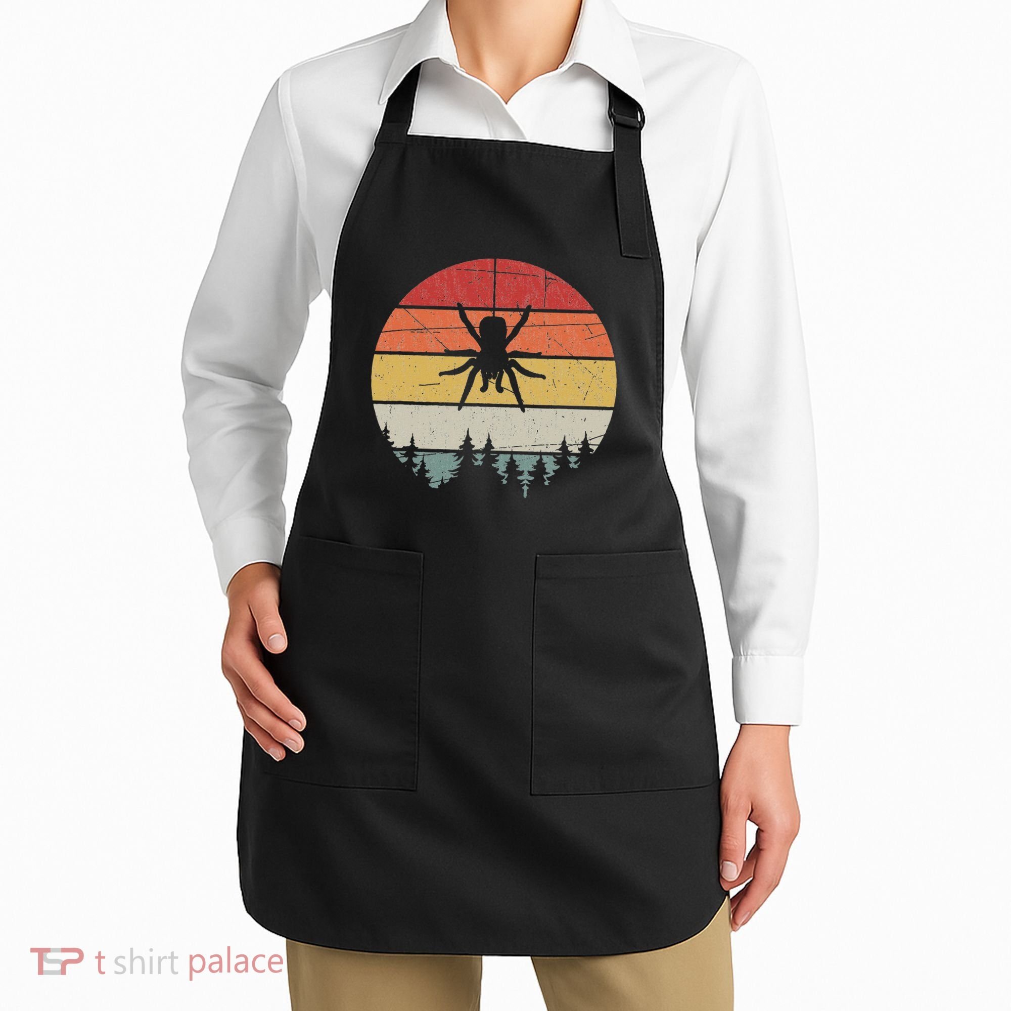 Retro Arachnid Tarantula Spider Apron