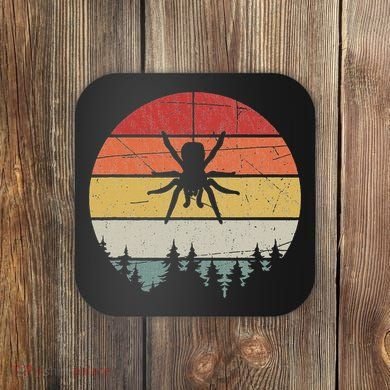 Retro Arachnid Tarantula Spider Coaster