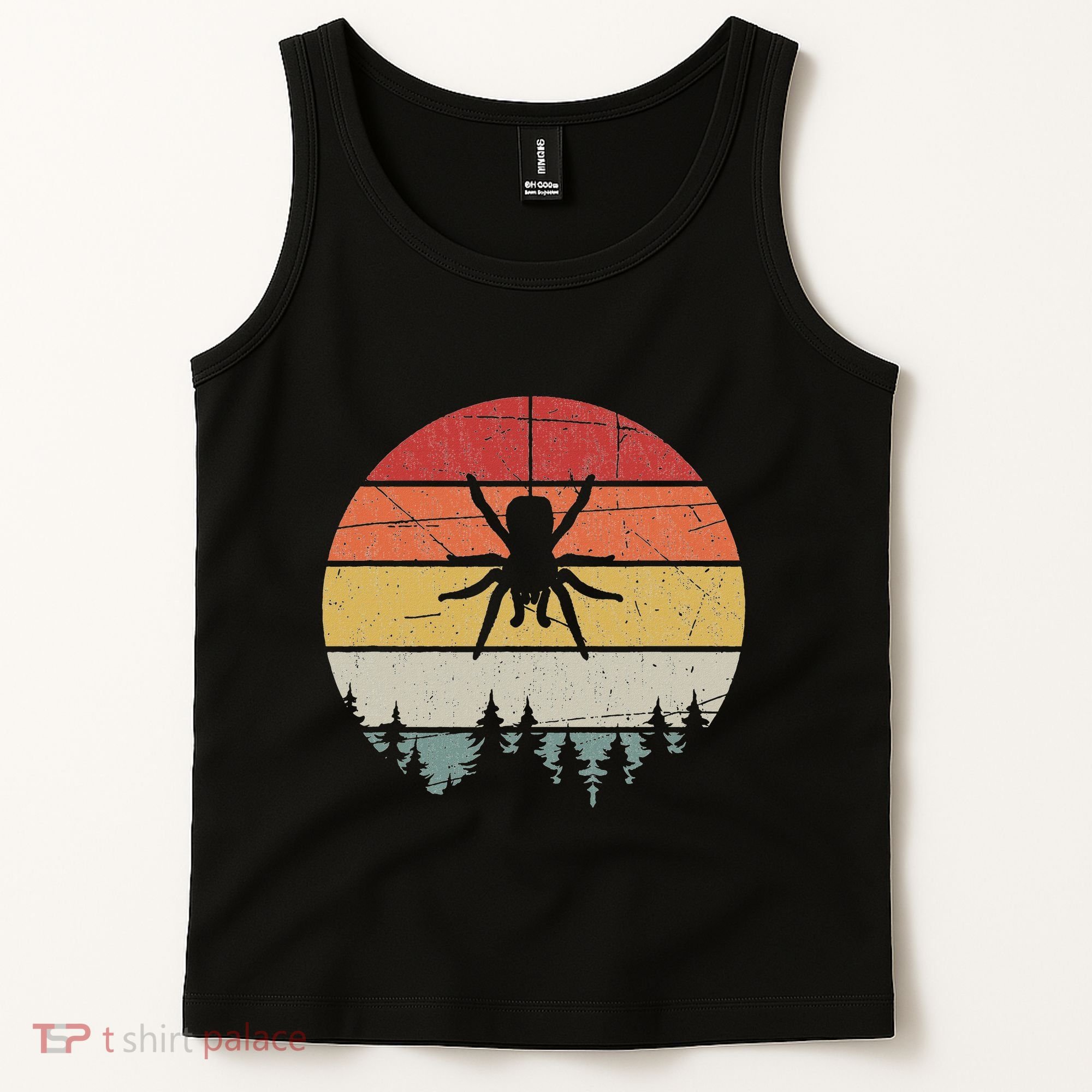 Retro Arachnid Tarantula Spider Tank Top