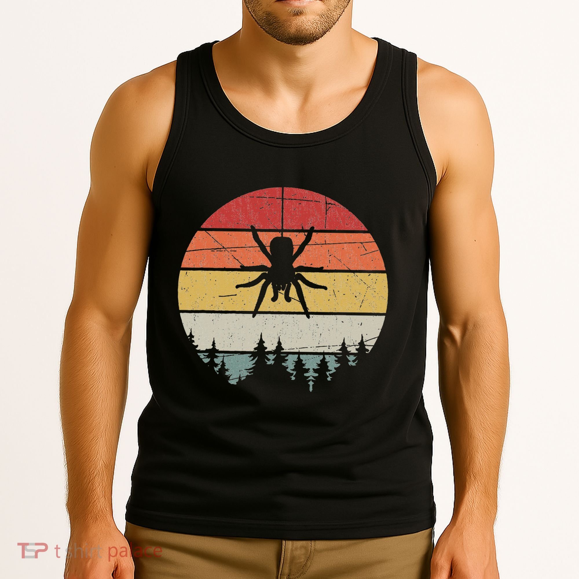 Retro Arachnid Tarantula Spider Tank Top