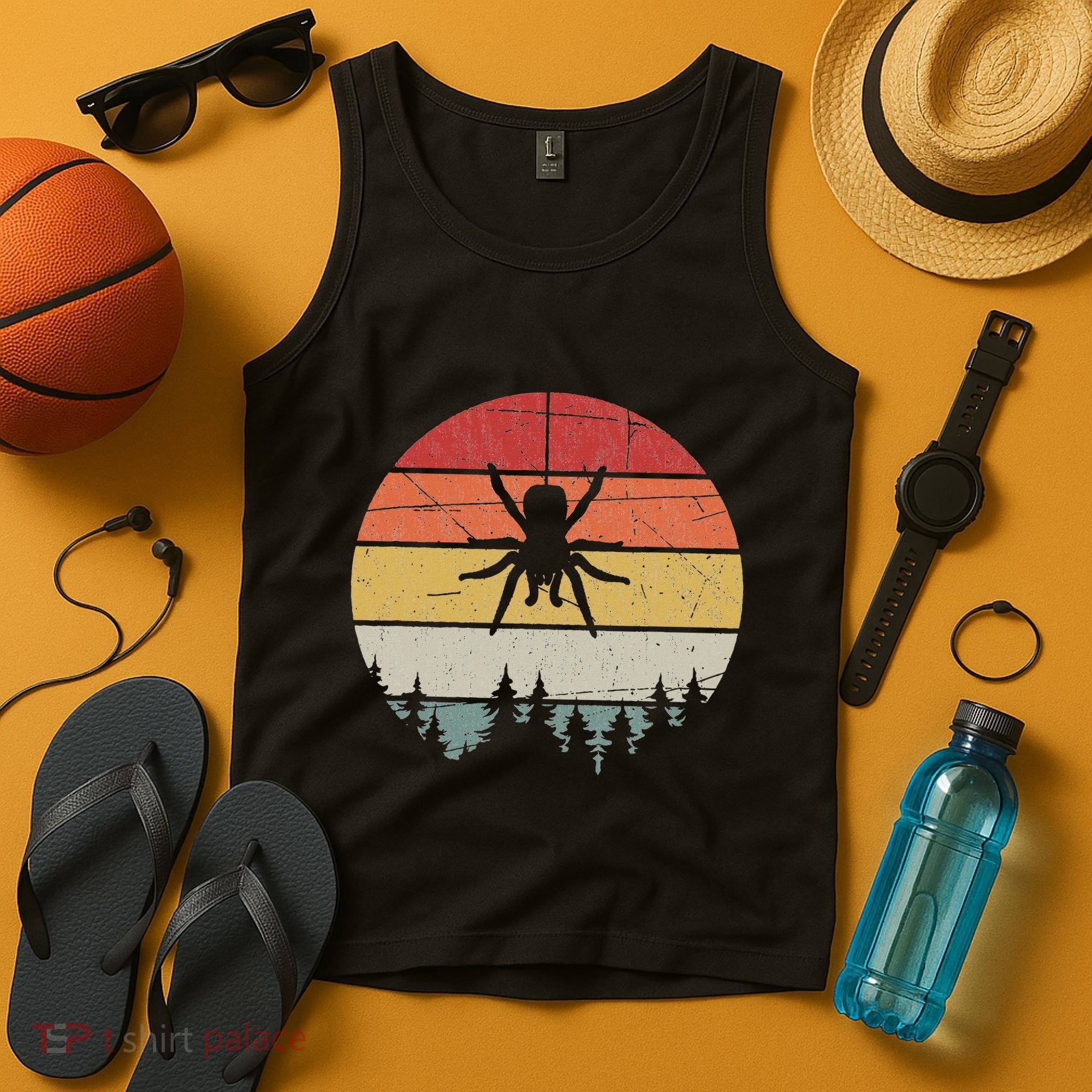 Retro Arachnid Tarantula Spider Tank Top