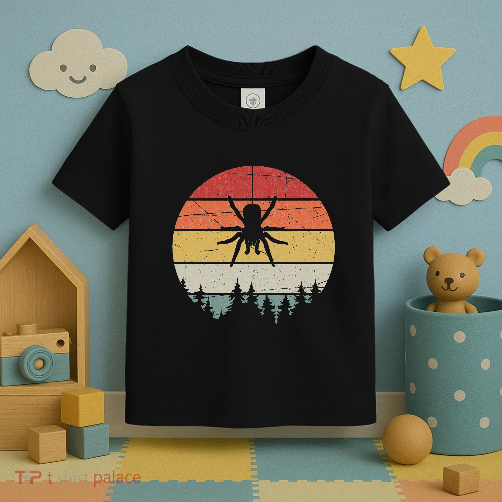 Retro Arachnid Tarantula Spider Toddler T-Shirt