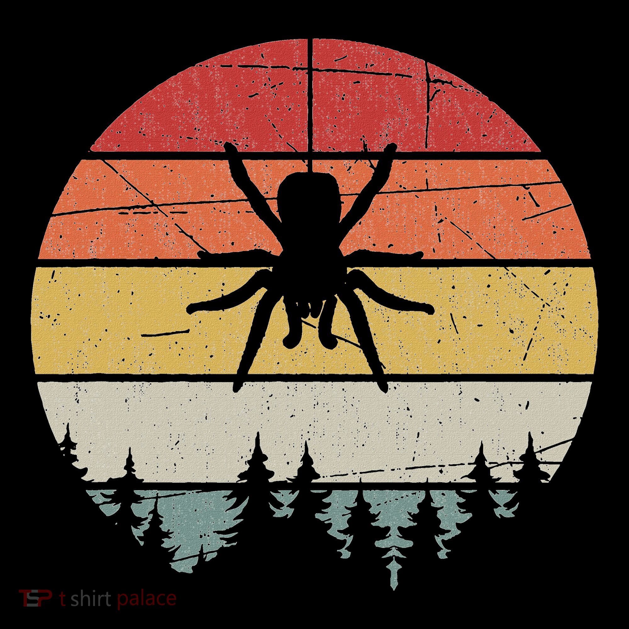 Retro Arachnid Tarantula Spider Women's Long Sleeve Shirt