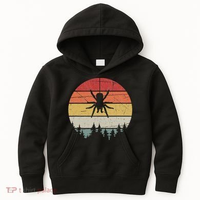 Retro Arachnid Tarantula Spider Kids Hoodie