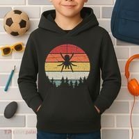 Retro Arachnid Tarantula Spider Kids Hoodie thumb 2