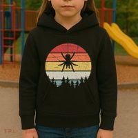 Retro Arachnid Tarantula Spider Kids Hoodie thumb 3