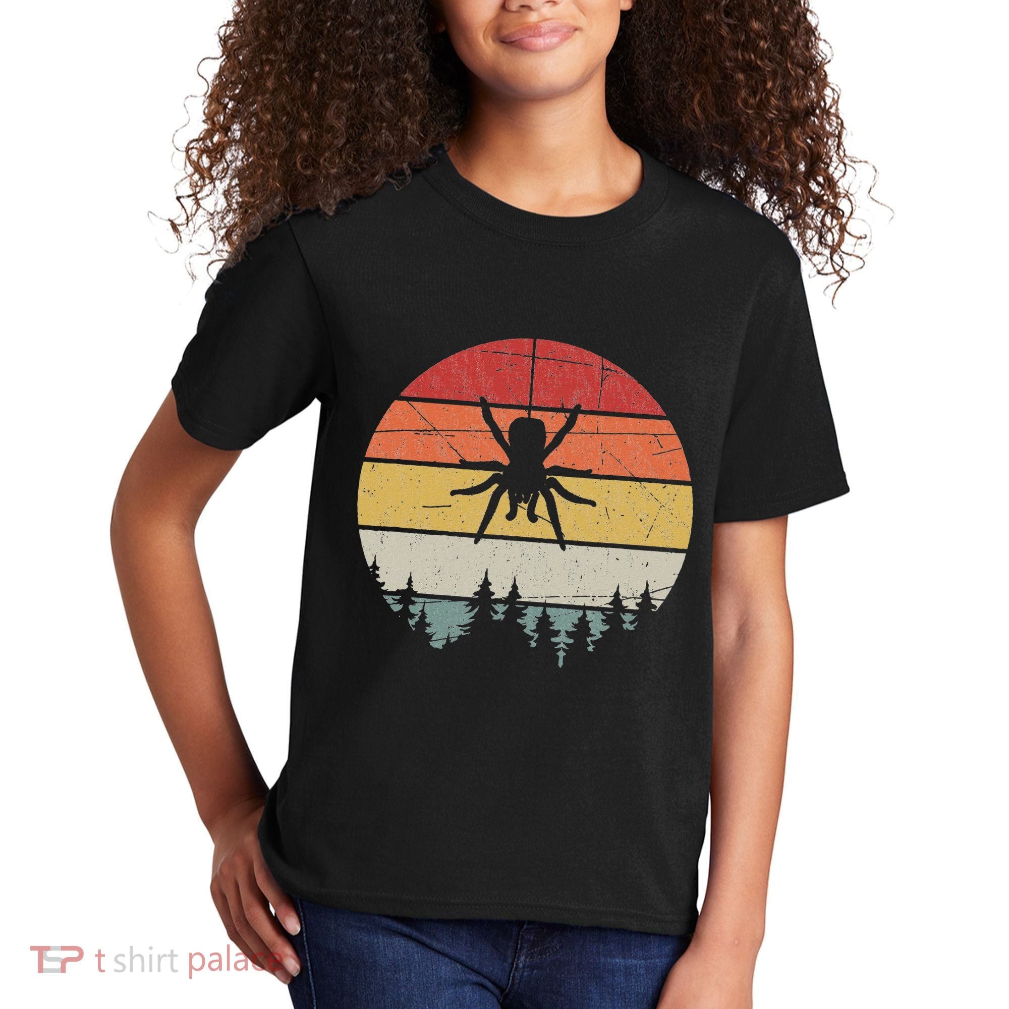 Retro Arachnid Tarantula Spider Kids T-Shirt