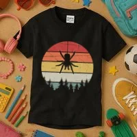Retro Arachnid Tarantula Spider Kids T-Shirt thumb 3