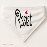 Resist, Anti Trump  USA-Made Doggie Bandana thumb 0