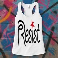 Resist, Anti Trump  Women's Tank Top thumb 3