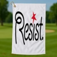 Resist, Anti Trump  Golf Towel thumb 1