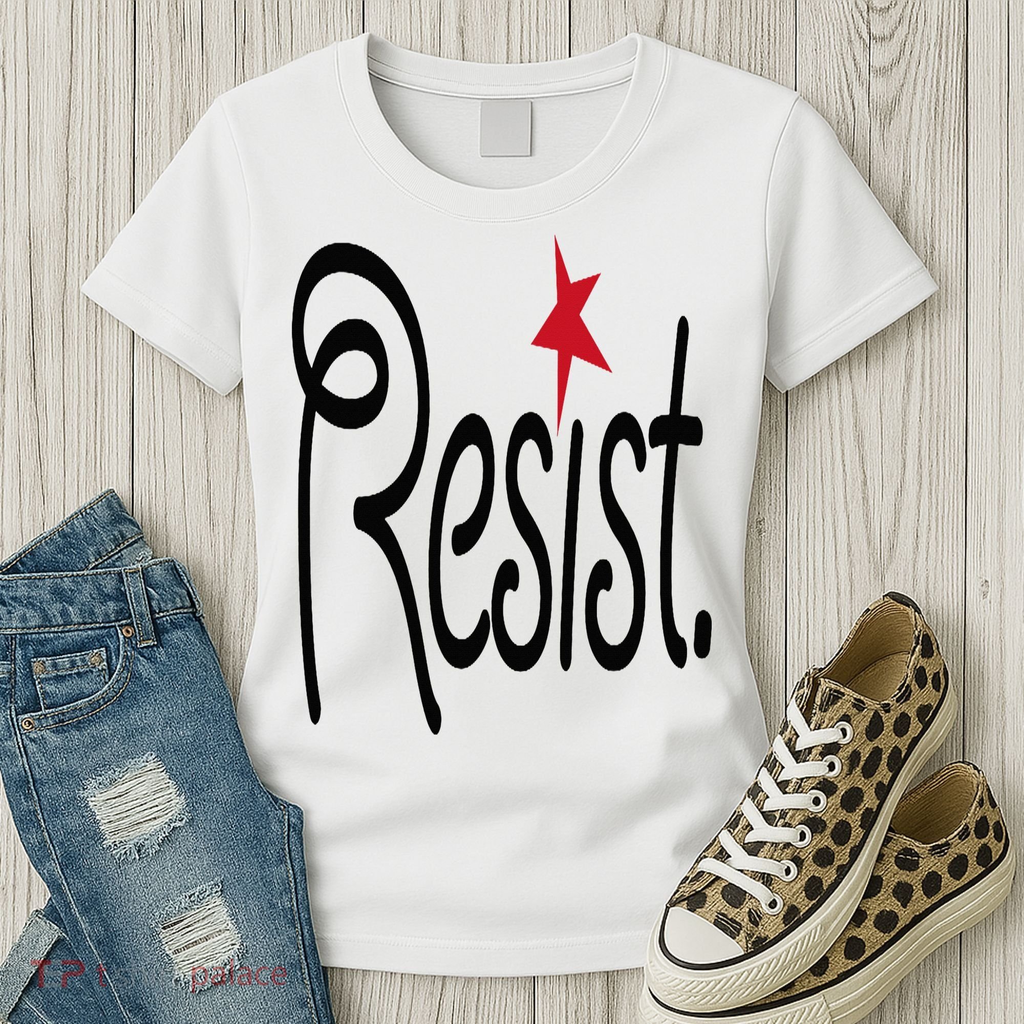 Resist, Anti Trump  Women's T-Shirt
