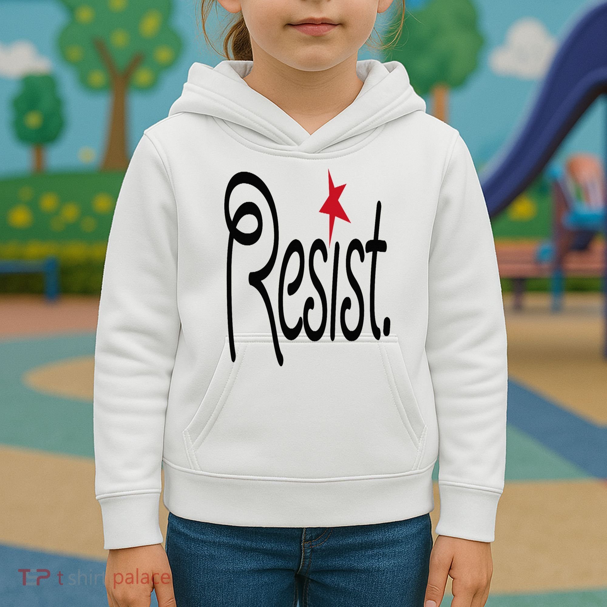 Resist, Anti Trump  Kids Hoodie