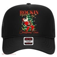 Rocking Around The Christmas Tree Santa Rock And Roll Guitar Great Gift Hat thumb 0