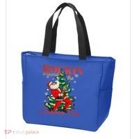 Rocking Around The Christmas Tree Santa Rock And Roll Guitar Great Gift Tote Bag thumb 3