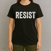 Resist Anti Trump Protest March Political Defiant T-Shirt thumb 4