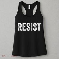 Resist Anti Trump Protest March Political Defiant Women's Tank Top thumb 3