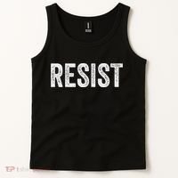 Resist Anti Trump Protest March Political Defiant Tank Top thumb 2